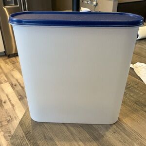 2 Tupperware Modular #5 Blue Storage Container and Tupperware Cereal Keeper